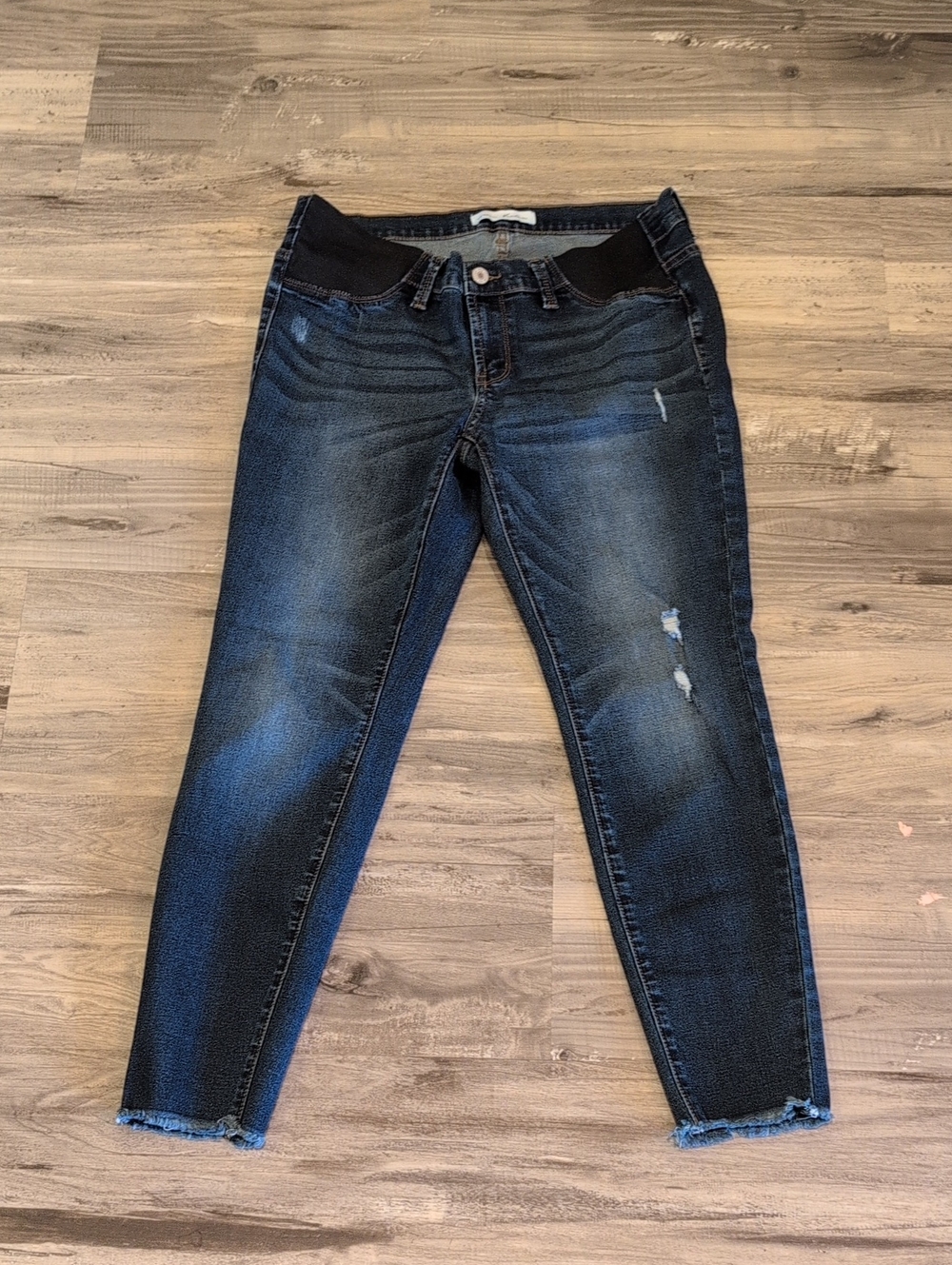 Dark Wash Maternity Skinny Jeans - Blue